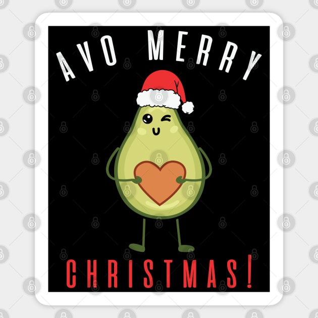 Avo Merry Christmas Sticker by MZeeDesigns